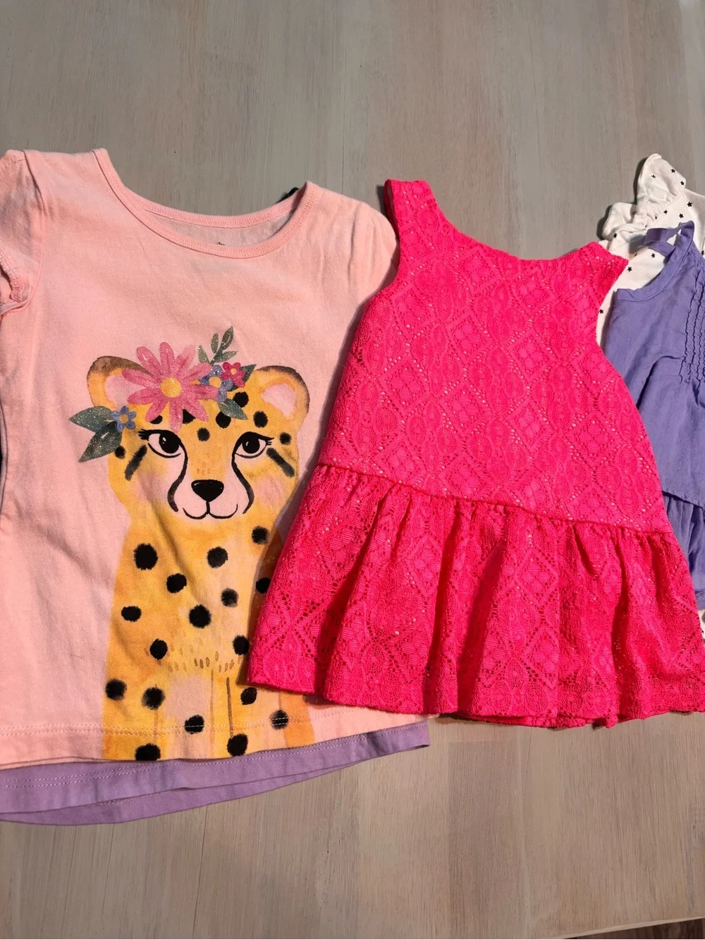 Kids Girls 3t Bundle Lot Set of 6 Tees Tank Tops